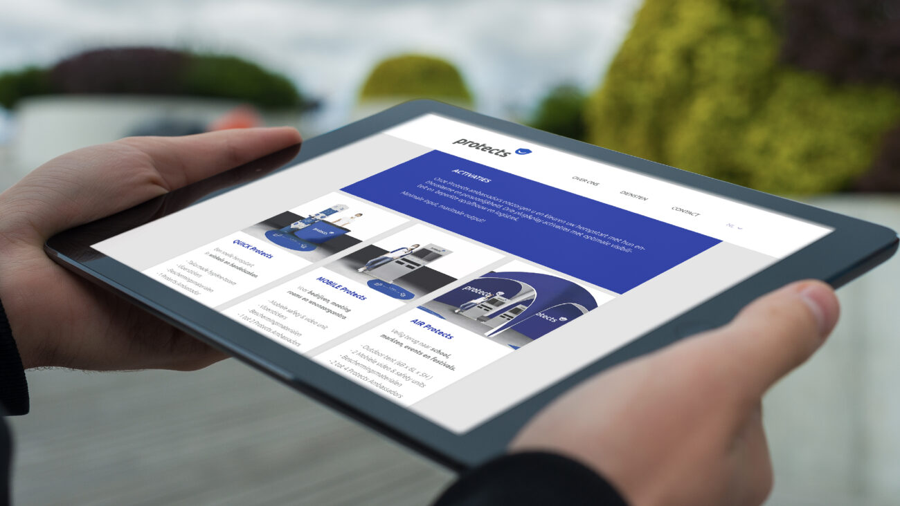 Website webdesign ipad branding